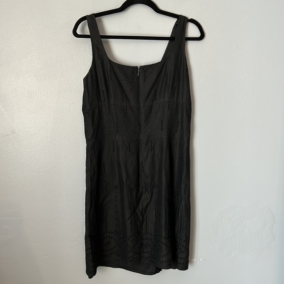 Oscar De la Renta Linen tank sheath dress size 10P - Picture 6 of 6